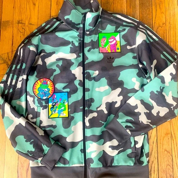 Adidas camo track jacket Jeremy Scott collaboration